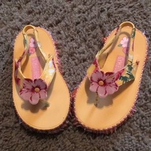 Vintage Unique Gymboree Little Hula Girl sandals